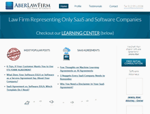 Tablet Screenshot of aberlawfirm.com